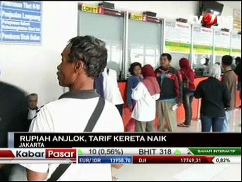 Rupiah Anjlok, Tarif Kereta Naik
