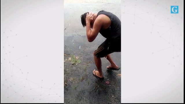 Chuva de granizo em Iconha