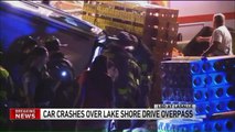 7 Injured After Car Flies Off Chicago's Lake Shore Drive Overpass