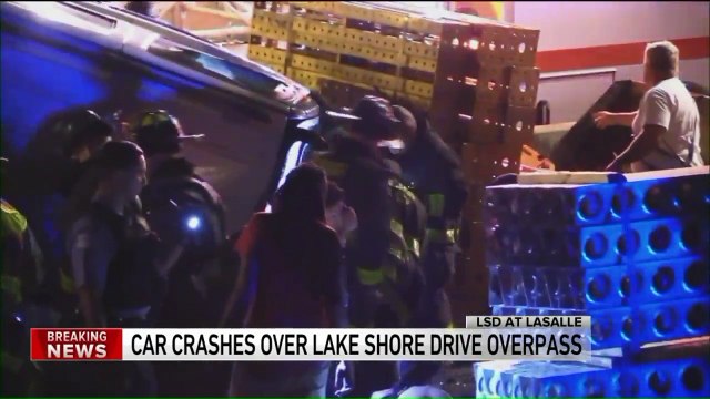 7 Injured After Car Flies Off Chicago's Lake Shore Drive Overpass