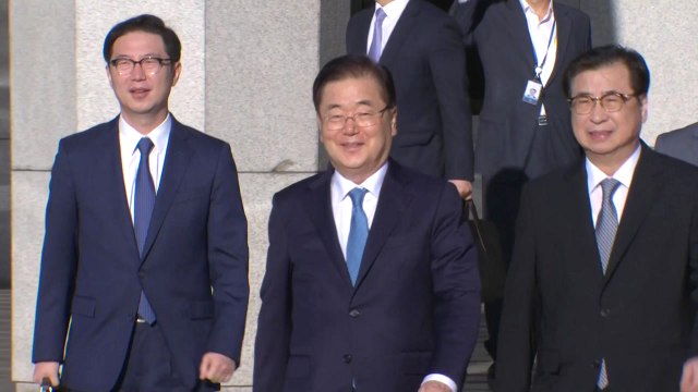 [현장영상] 정의용 안보실장 등 대북특사단 평양으로 출발 / YTN