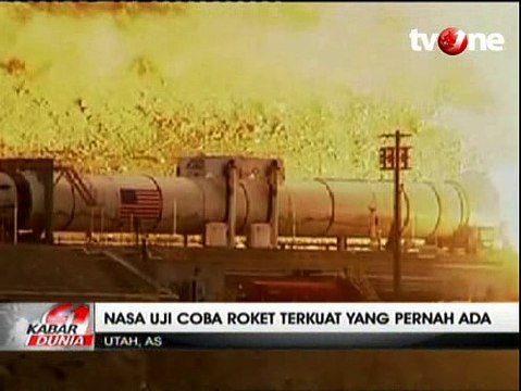 Uji Coba Roket Terkuat Sedunia Produksi NASA