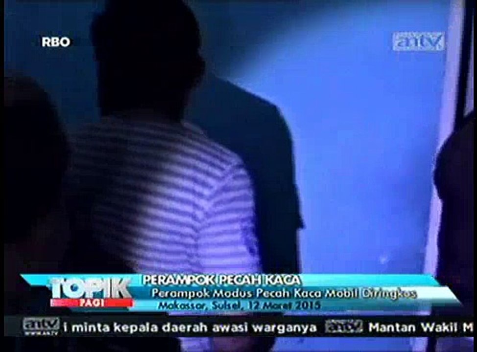 Perampok Modus Pecahkan Kaca Mobil Diringkus Po...