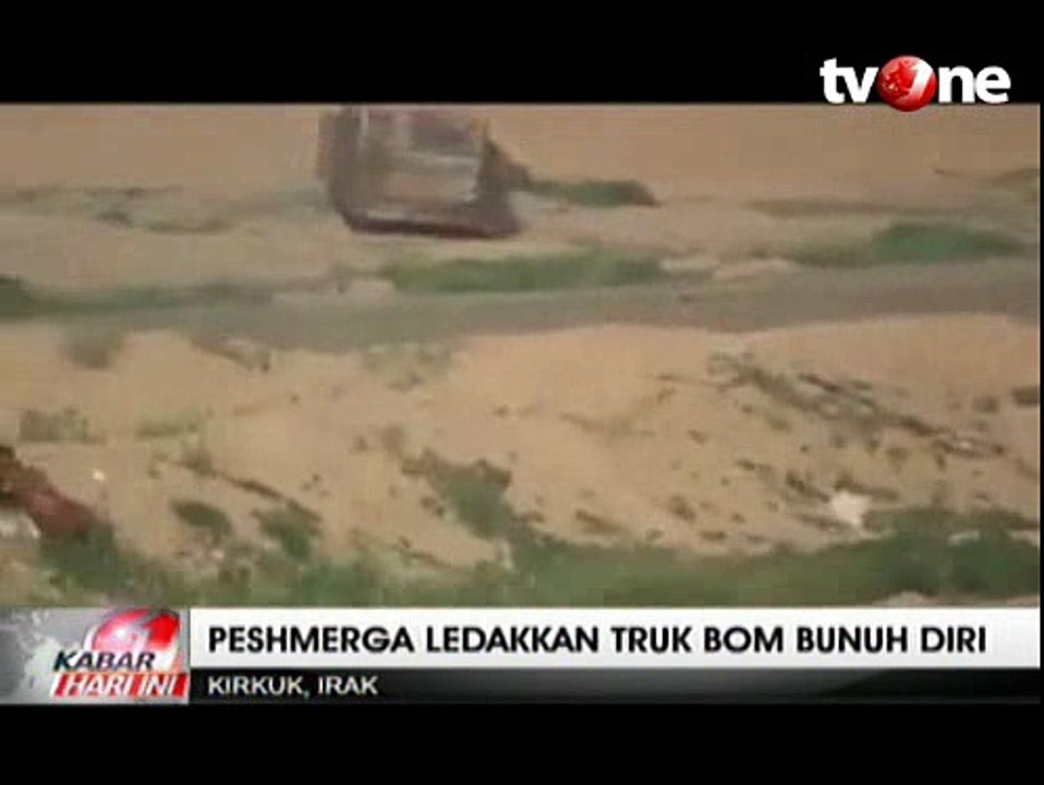 Pasukan Peshmerga Ledakkan Truk Teroris ISIS