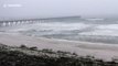 Storm Gordon churns massive waves on Florida beach