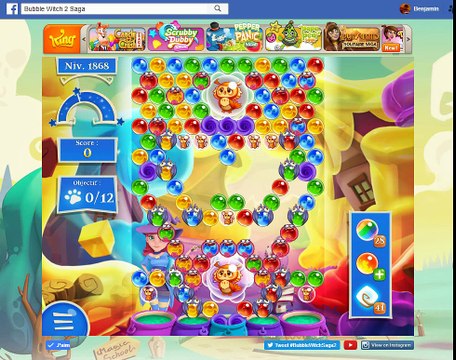 Bubble Witch Saga 2-Level 1868