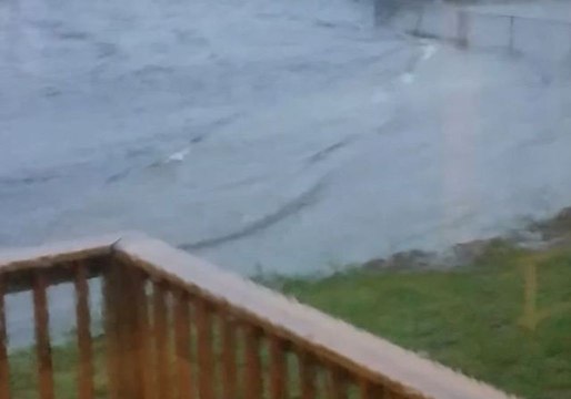 Tropical Storm Gordon Drives Waves into Orange Beach, Alabama, Yards