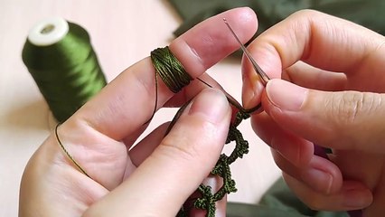 Tek sıra muhteşem tığ oyası 