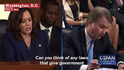 Brett Kavanaugh Struggles To Answer Kamala Harris' 'Simple Question'