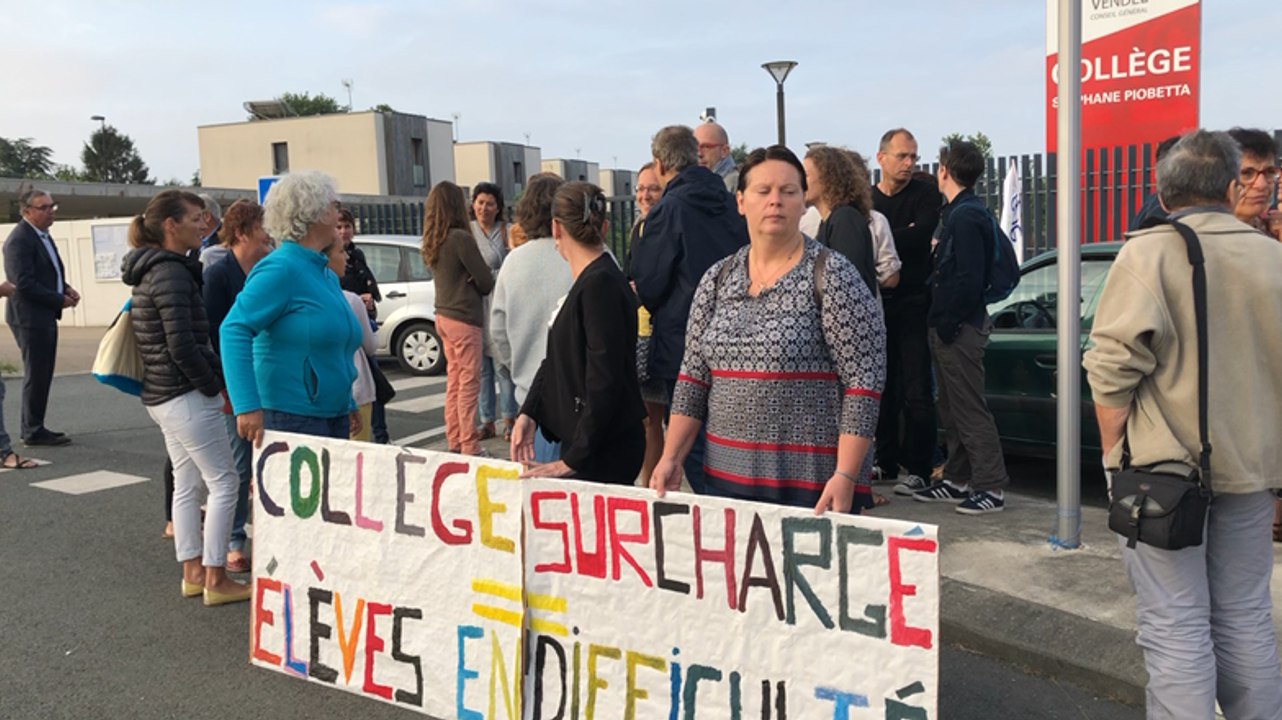 Parents et enseignants mobilisés au collège Piobetta