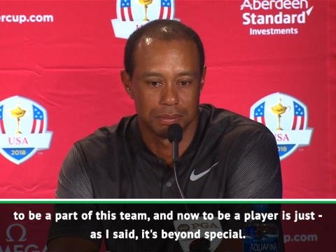 'It's beyond special' - Woods selected for Ryder Cup