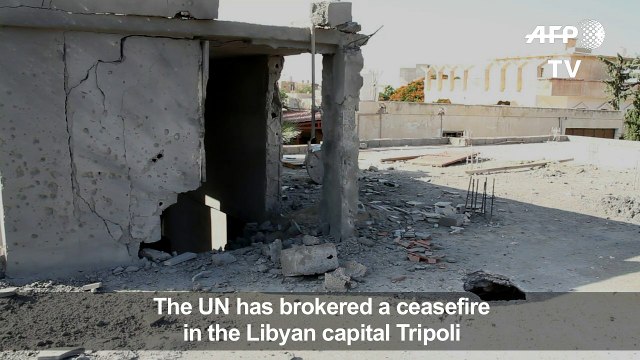 House hit by rocket in Libya's capital as UN brokers ceasefire
