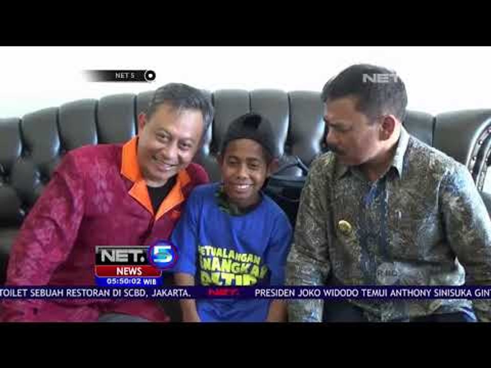 Tiba Di NTT Jhoni Bocah Si Pemanjat Tiang Bendera Disambut Gubernur NTT-NET5