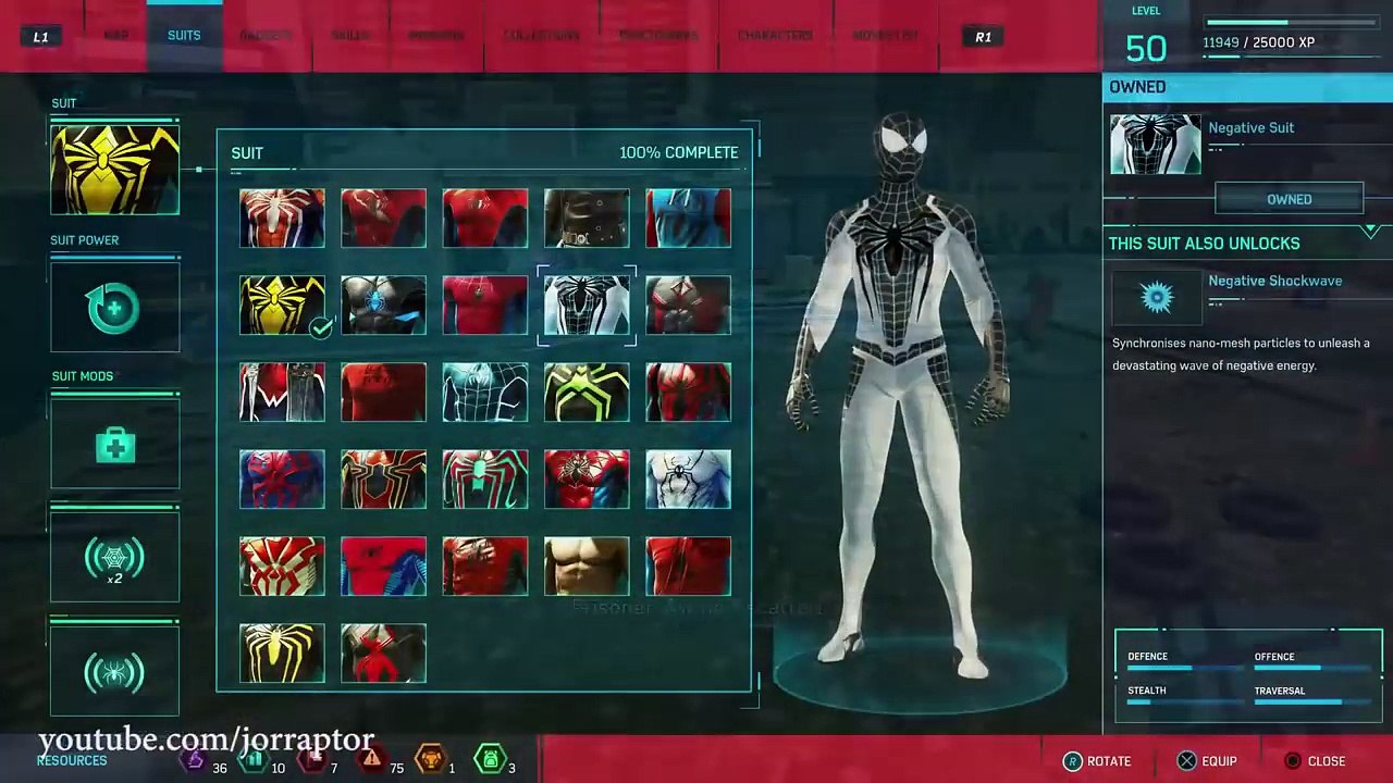 Spider Man PS4 All 27 Suits & Suit Powers In The Game REVIEW (Spiderman PS4 Suits) video