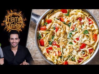 Chicken and Capsicum Spinach Pasta Recipe by Chef Basim Akhund 14th March 2018
