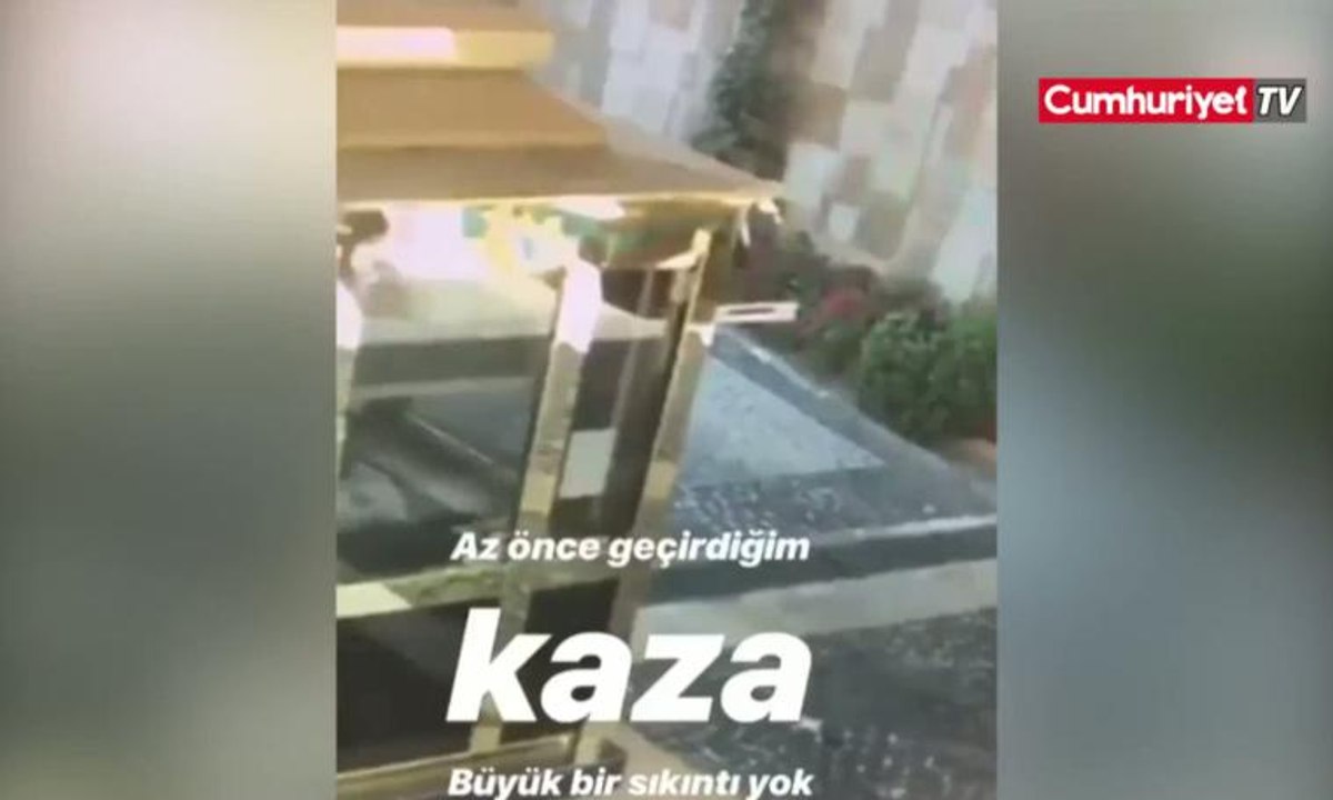 Alp Kırşan yaşadığı kaza anı kamerada