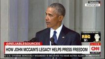 Former President Barack Obama on How John McCain's legacy helps press freedom. #BarackObama #CNN #News #JohnMcCain