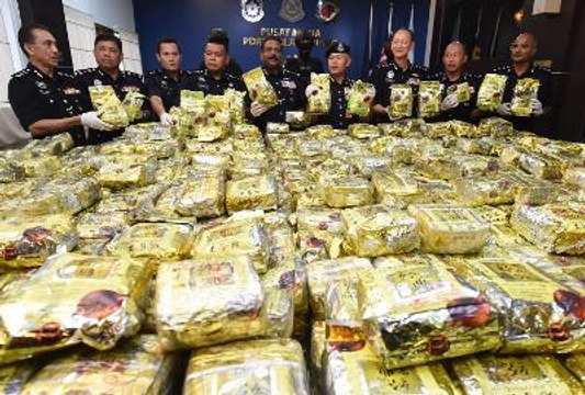 Drugs worth about RM100mil seized, two men detained in five raids in Penang