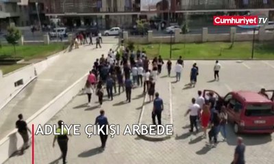 Duruşma çıkışı arbede! Çok sayıda polis sevk edildi