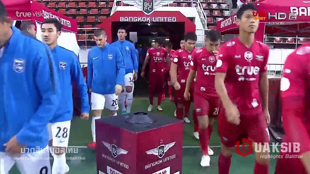 คลิปไฮไลท์ไทยลีก แบงค็อก ยูไนเต็ด 3-2 บางกอกกล๊าส Bangkok United 3-2 Bangkok Glass FC