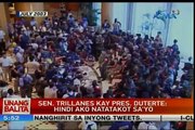 UB: Sen. Trillanes kay Pres. Duterte: Hindi ako natatakot sa'yo