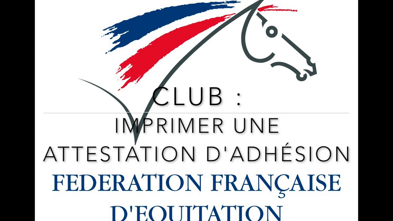 Imprimer une attestation d'adhésion