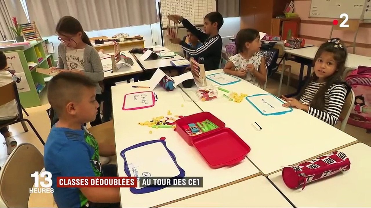 Classes dédoublées : au tour des CE1 - Vidéo Dailymotion