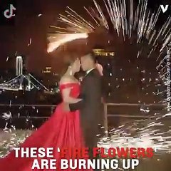 Ancient Folk Art of “Fire Flowers” Is The Hottest Pre-Wedding Photo Trend in China