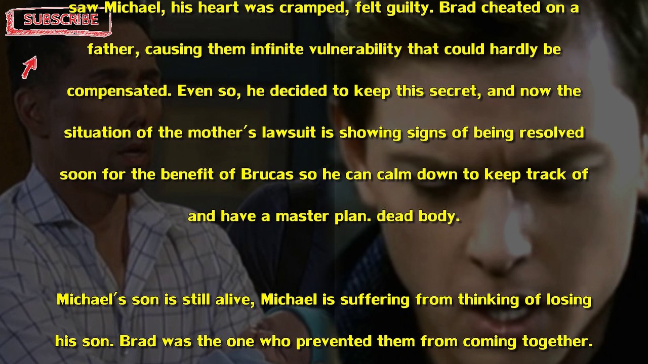 Brad regretted seeing Michael suffer after his son's death General Hospital Spoilers