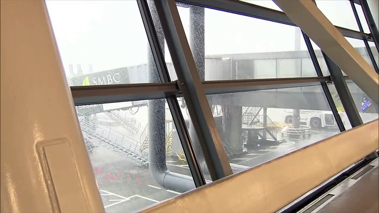 Typhoon Jebi lashes Osaka