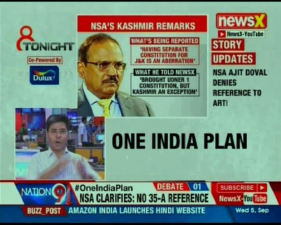 NSA Ajit Doval denies reference to Article 35-A; DMK family fued and more - 8 Tonight