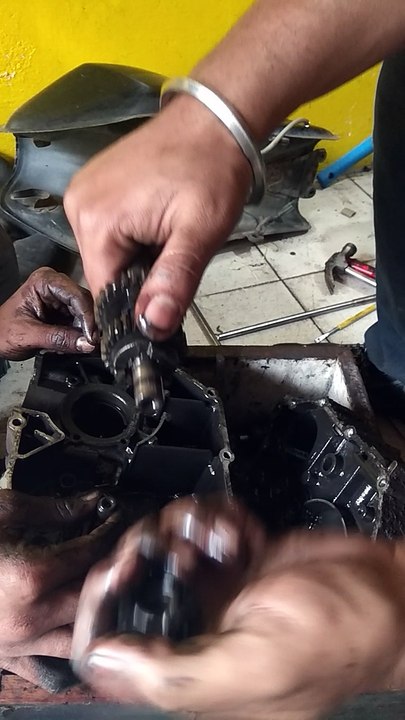 My bike engine repairing!