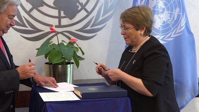 BM'nin yeni İnsan Hakları Yüksek Komiseri Bachelet yemin etti - NEW YORK