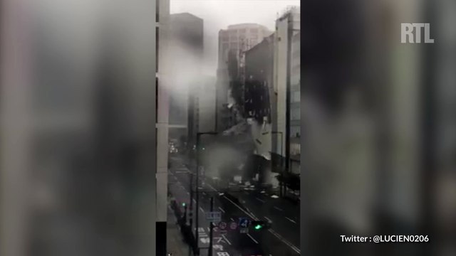 Japon : les images choc du typhon Jebi