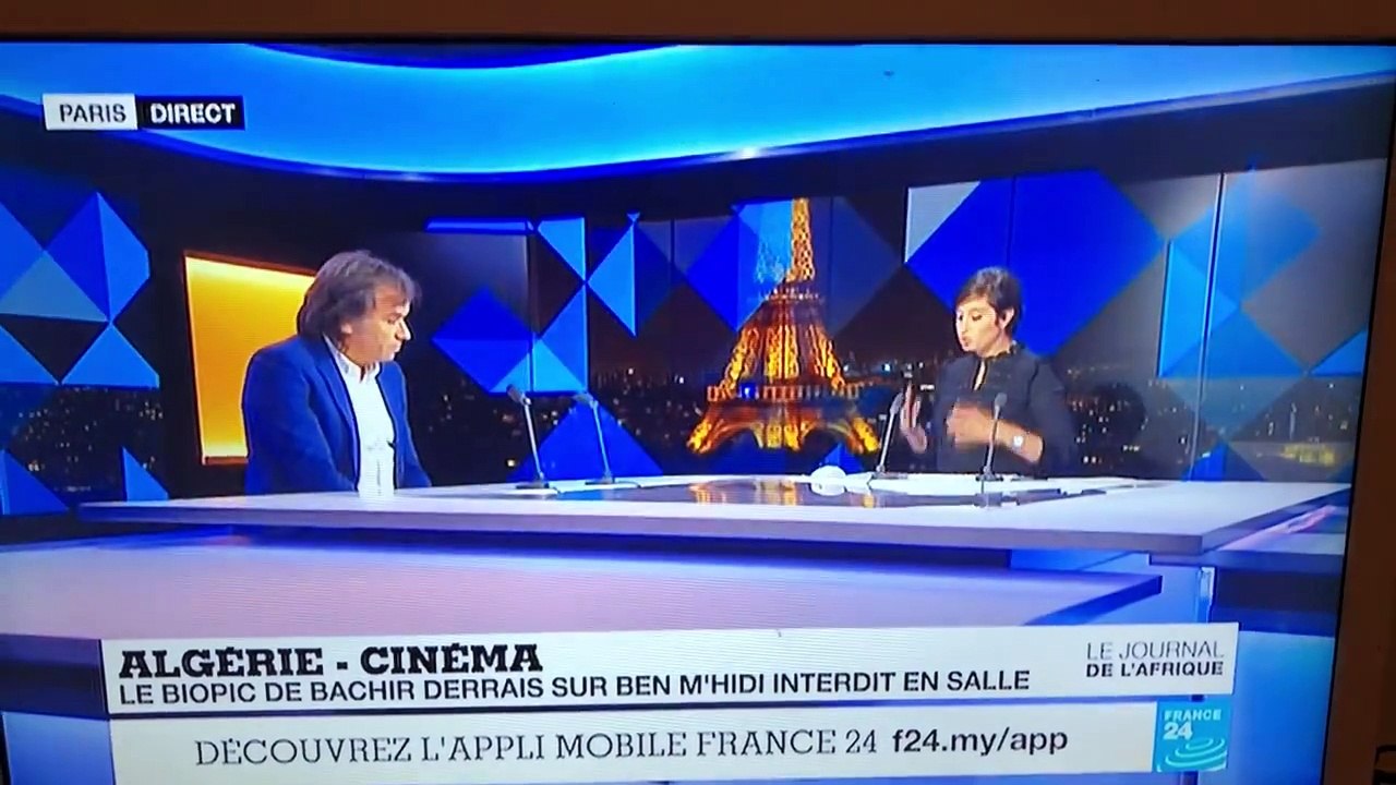 Bachir Derrais sur la chaîne France 24 à propos de l'interdiction du film LARBI BEN M'HIDI