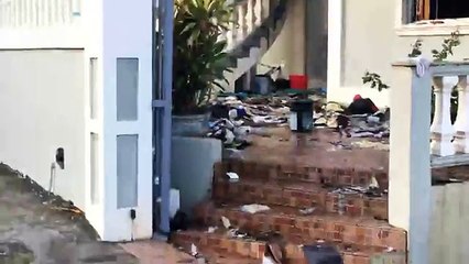 Aftermath of fire in Cane Garden.