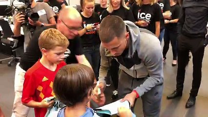 La Meuse-Luxembourg: Eden Hazard dans les bureaux d'Ice-Watch