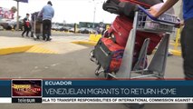Venezuelan Migrants Return Home from Ecuador