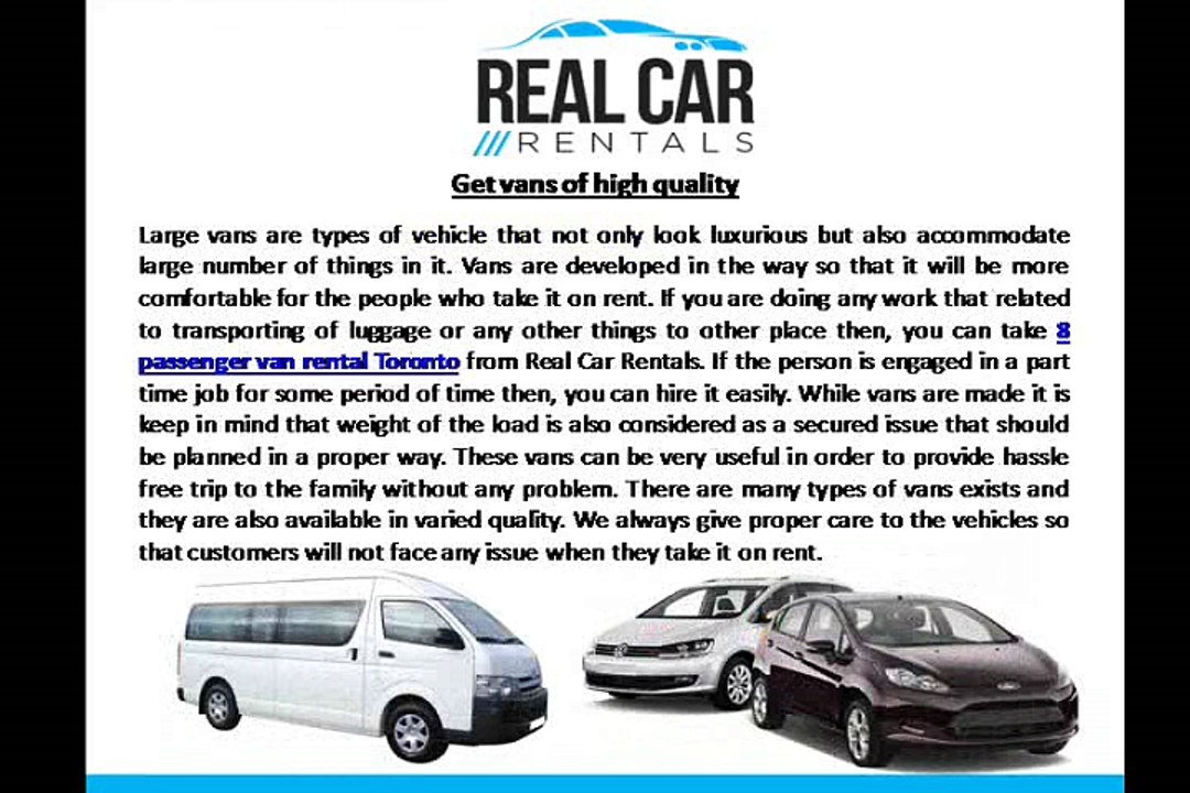 Van Rental Toronto