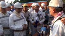 Enerji ve Tabii Kaynaklar Bakanı Fatih Dönmez maden ocağına indi