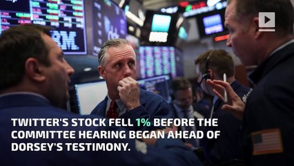 Twitter Shares Fall During CEO Jack Dorsey's Senate Testimony