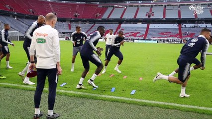L'entraînement des Bleus à Munich