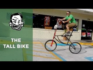 Riding a really tall bike
