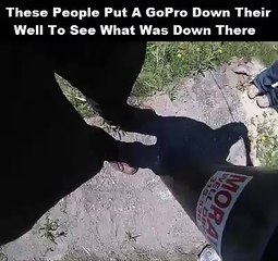 Il glissent une caméra GoPro dans un puits sans fond pour jauger de sa profondeur