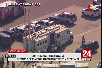 Download Video: Alerta bacteriológica en Nueva York: Avión que llegó de Dubái es puesto en cuarentena