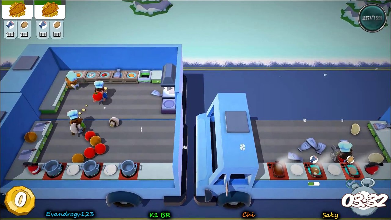 [OverCooked! #05] Os Piores Cozinheiros! [4 Players] feat. #TeamJapaBR
