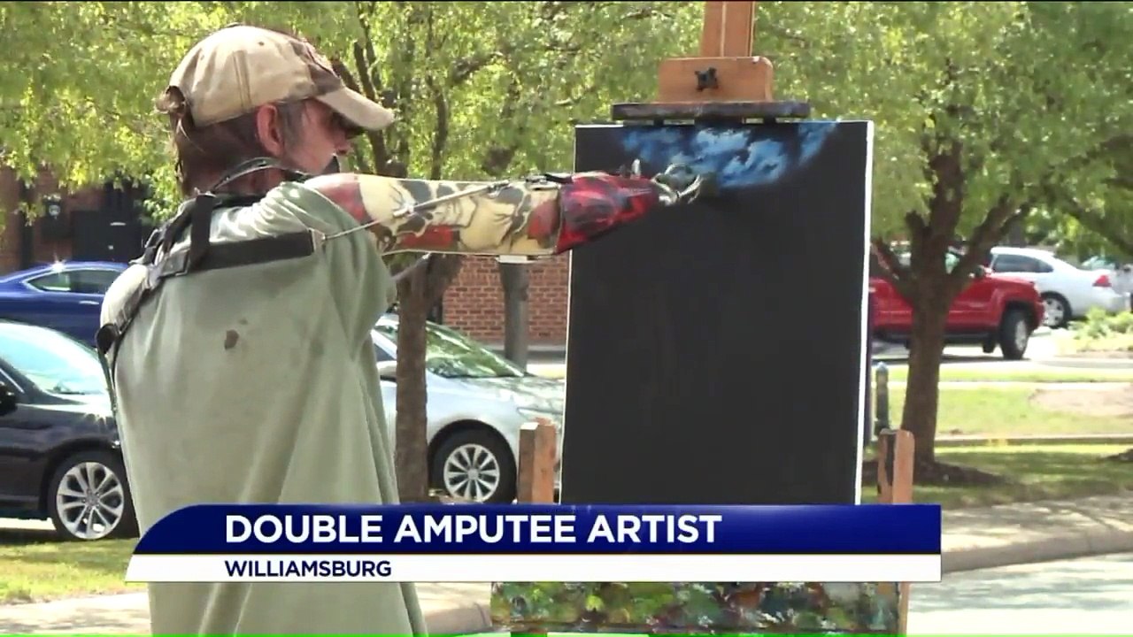 Double Amputee Inspires Others Through Artwork