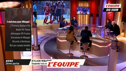 «Mais 3 matches pour ça... !» - Foot - L1 - Suspension de Mbappé