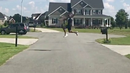 Young Man (Literally) Jumps Into Success