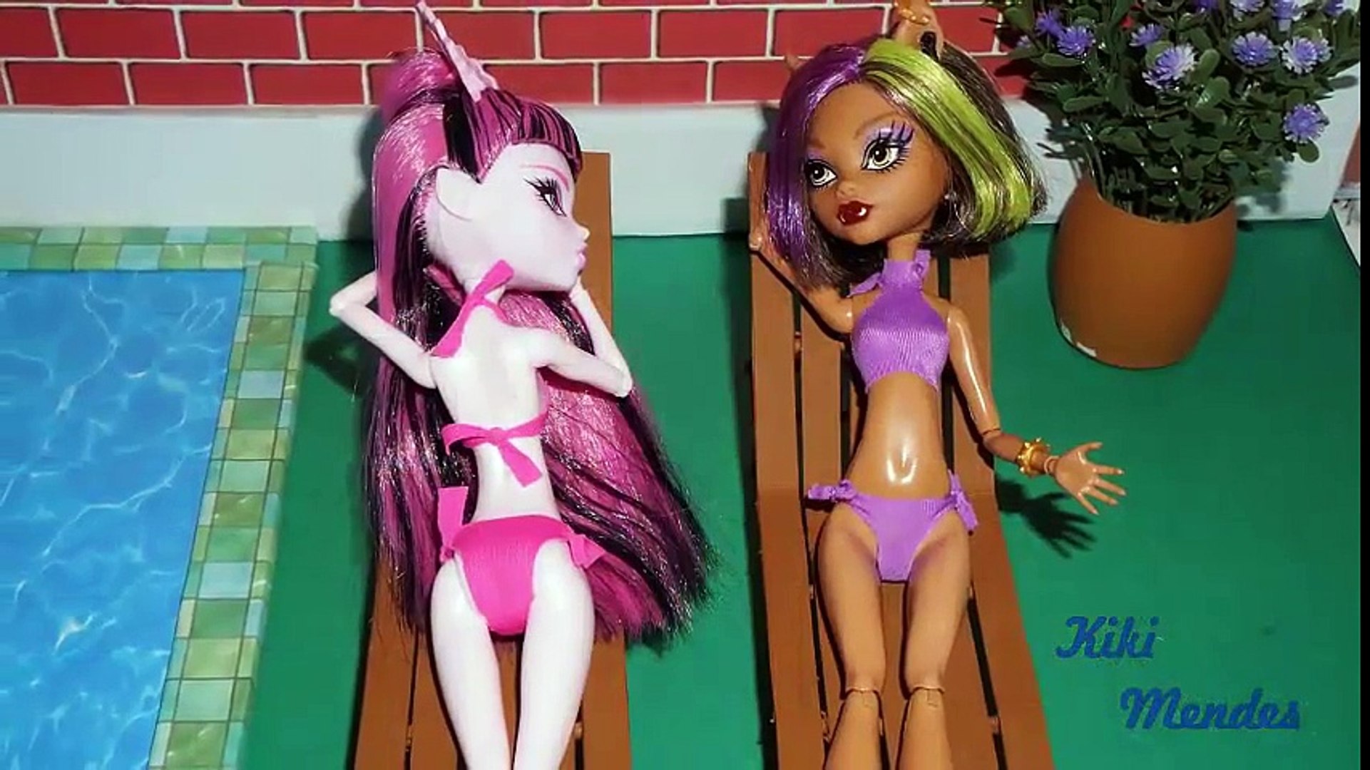 Make Doll barbie clothes DIY Barbie Bathing Suits with Balloons Making Easy No Sew Doll Swimsuits